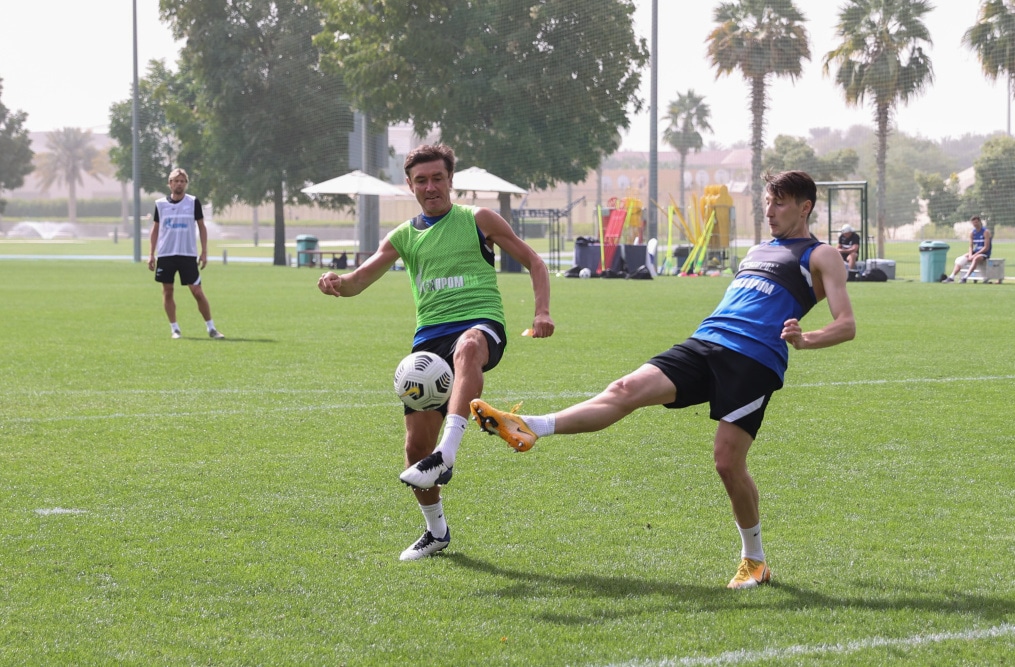 «Газпром»-тренировочные сборы «Зенита» в Дубае: 23 января, утренняя тренировка