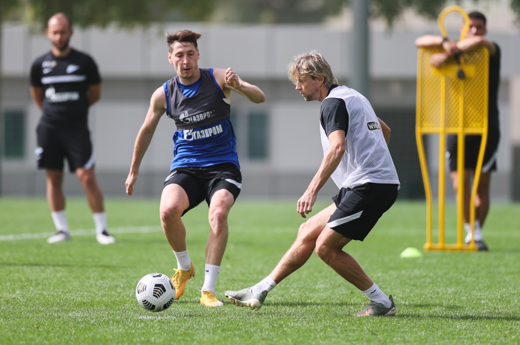 «Газпром»-тренировочные сборы «Зенита» в Дубае: 23 января, утренняя тренировка