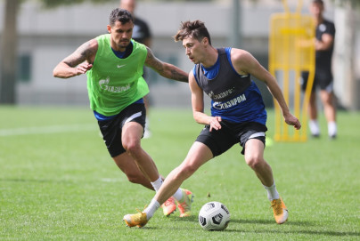 «Газпром»-тренировочные сборы «Зенита» в Дубае: 23 января, утренняя тренировка