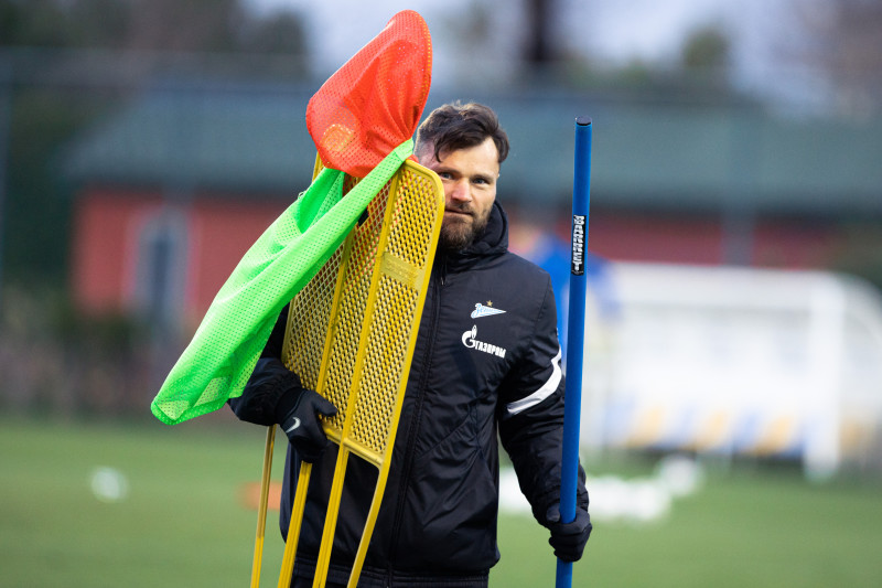 Вечерняя тренировка «Зенита»-м