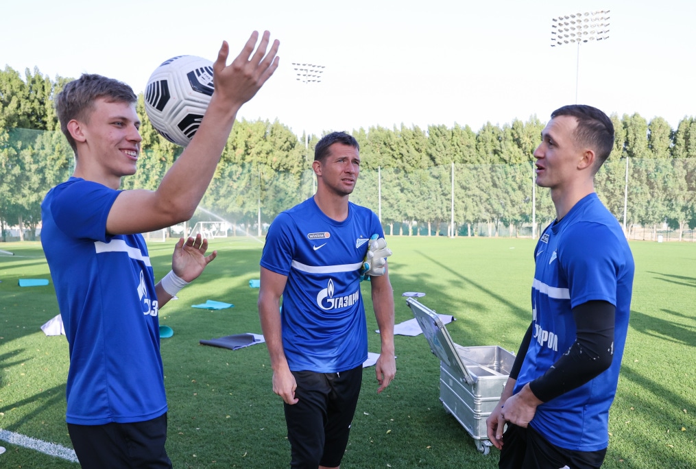 «Газпром»-тренировочные сборы «Зенита» в Дубае: 31 января, вечерняя тренировка