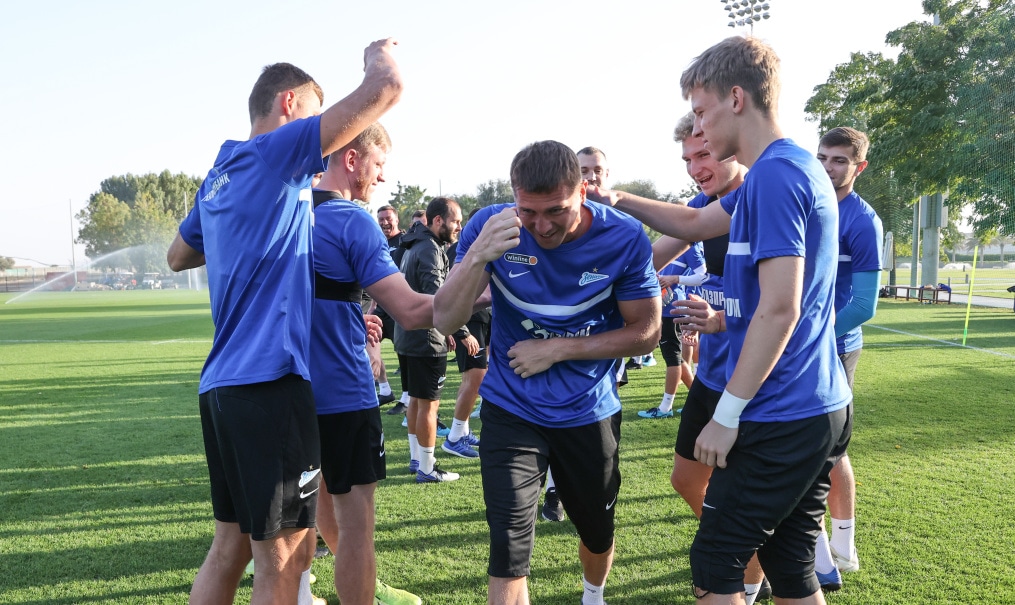 «Газпром»-тренировочные сборы «Зенита» в Дубае: 31 января, вечерняя тренировка