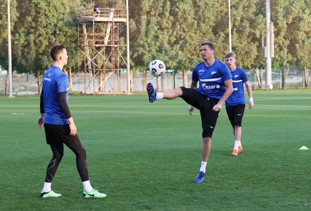 «Газпром»-тренировочные сборы «Зенита» в Дубае: 31 января, вечерняя тренировка