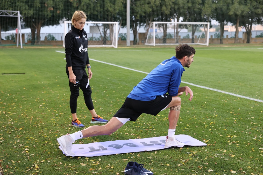 «Газпром»-тренировочные сборы «Зенита» в Дубае: 31 января, вечерняя тренировка