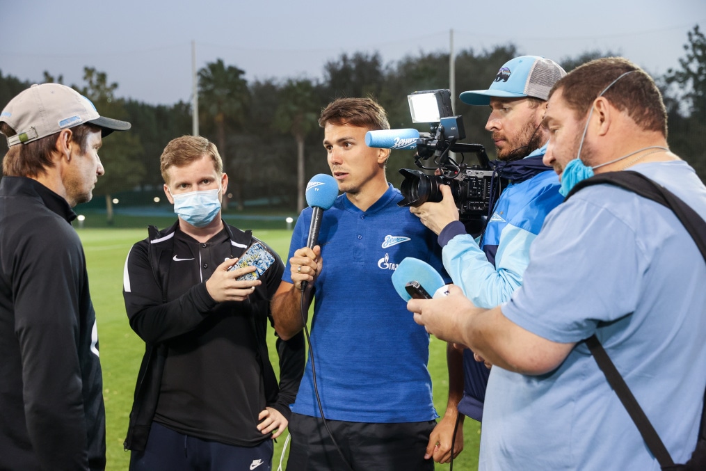 «Газпром»-тренировочные сборы «Зенита» в Дубае: 31 января, вечерняя тренировка