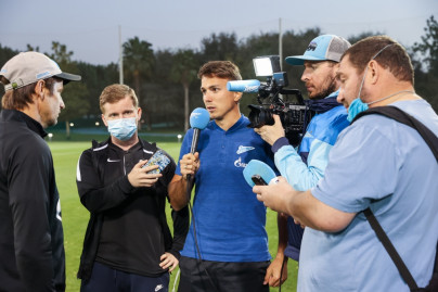 «Газпром»-тренировочные сборы «Зенита» в Дубае: 31 января, вечерняя тренировка