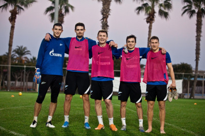 Сборы «Зенита»-2 в Турции: 4 февраля, вечерняя тренировка