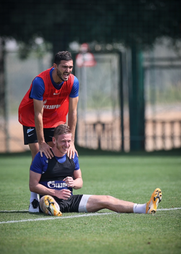 «Газпром»-тренировочные сборы «Зенита» в Дубае: 11 февраля, утренняя тренировка