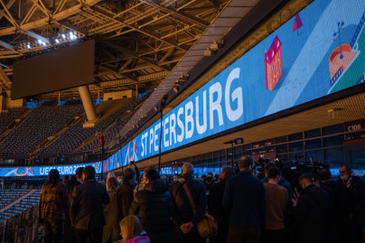 Представители УЕФА посетили «Газпром Арену» в рамках подготовки к Евро-2020