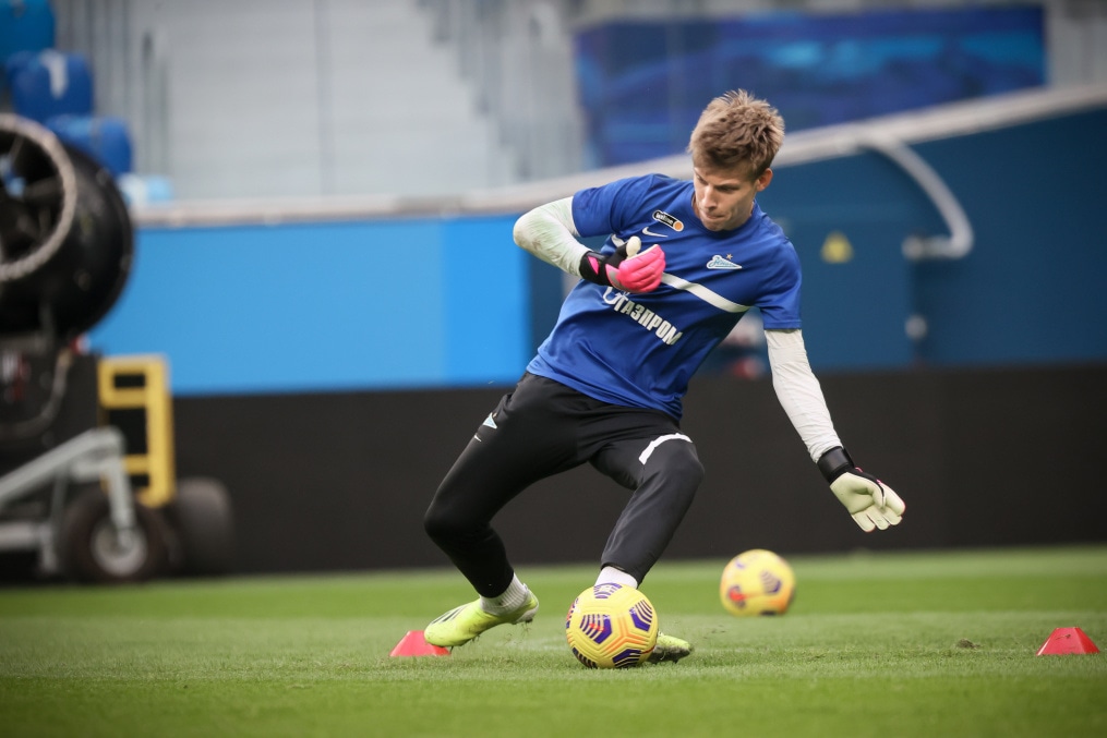 Сине-бело-голубые провели тренировку перед игрой с «Арсеналом» на «Газпром Арене»