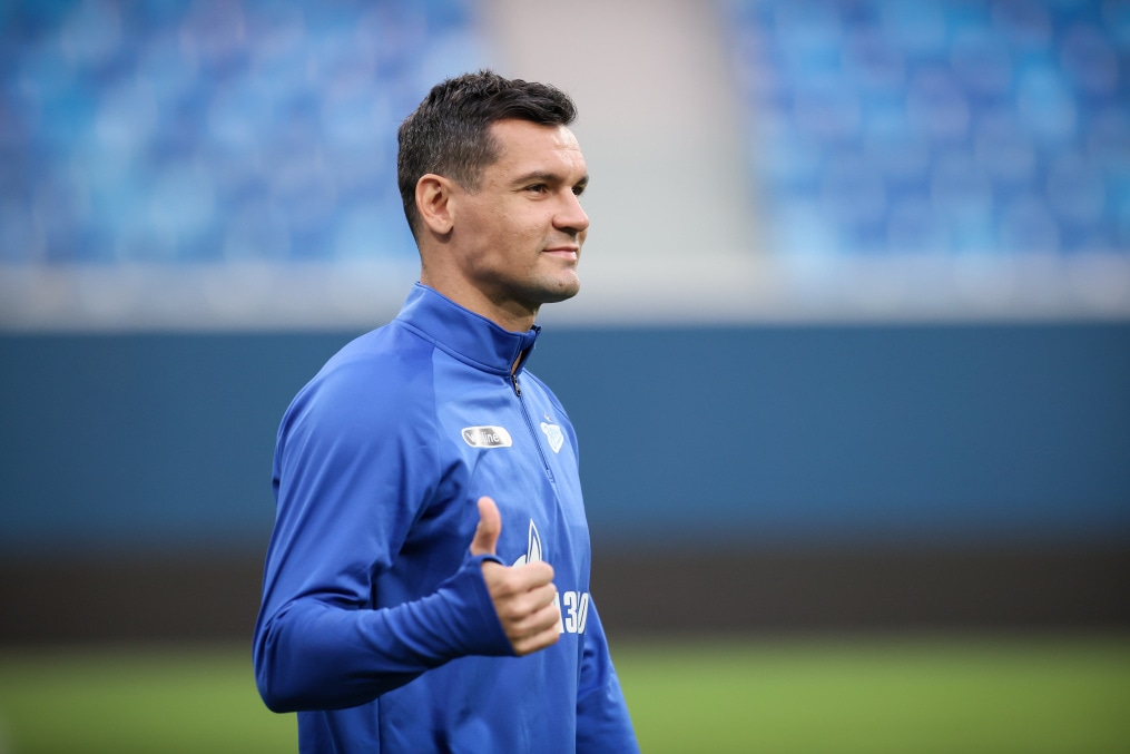 Сине-бело-голубые провели тренировку перед игрой с «Арсеналом» на «Газпром Арене»