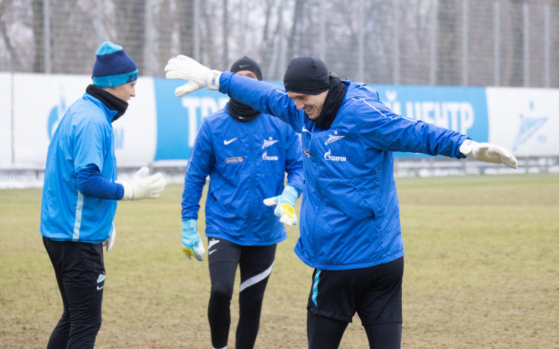 Тренировка «Зенита» перед матчем с «Ростовом»