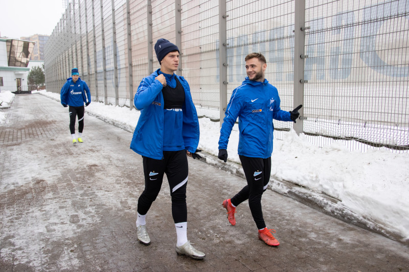 Тренировка «Зенита» перед матчем с «Ростовом»