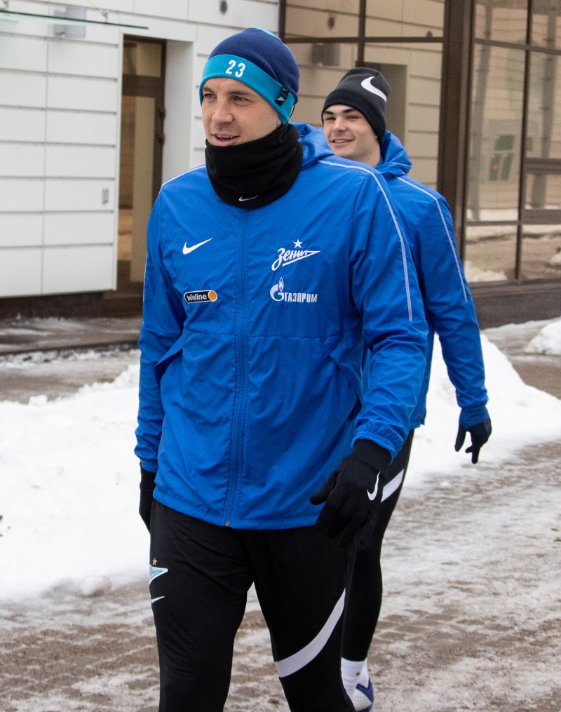 Тренировка «Зенита» перед матчем с «Ростовом»