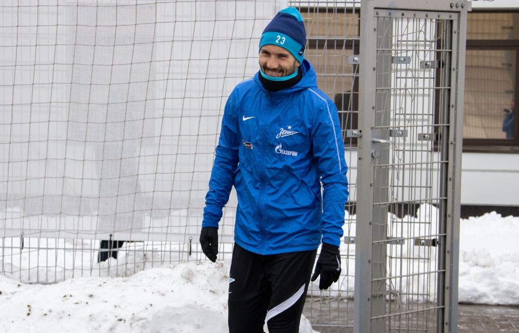 Тренировка «Зенита» перед матчем с «Ростовом»