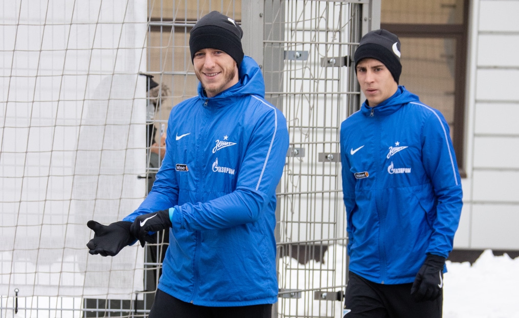 Тренировка «Зенита» перед матчем с «Ростовом»