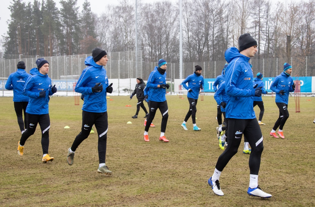 Тренировка «Зенита» перед матчем с «Ростовом»