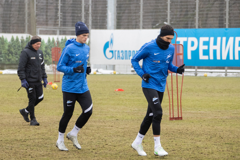 Тренировка «Зенита» перед матчем с «Ростовом»