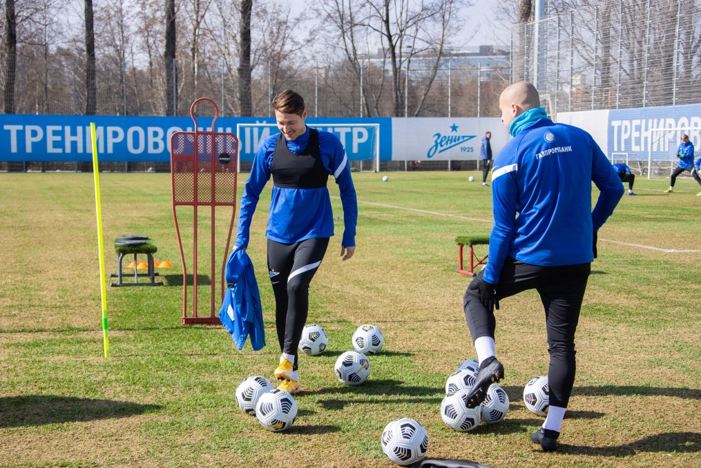 Тренировка «Зенита» перед матчем с «Сочи»