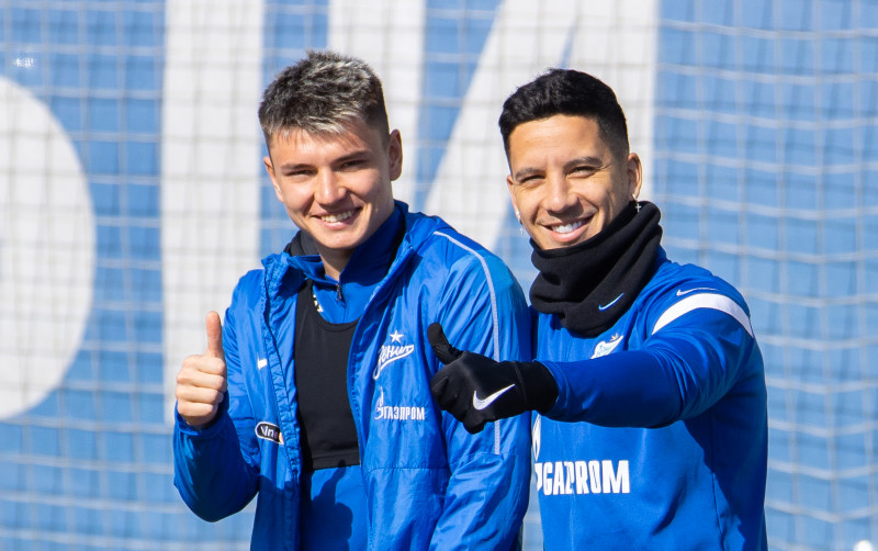 Тренировка «Зенита» перед матчем с «Сочи»