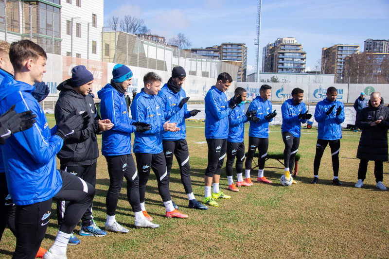 Тренировка «Зенита» перед матчем с «Сочи»