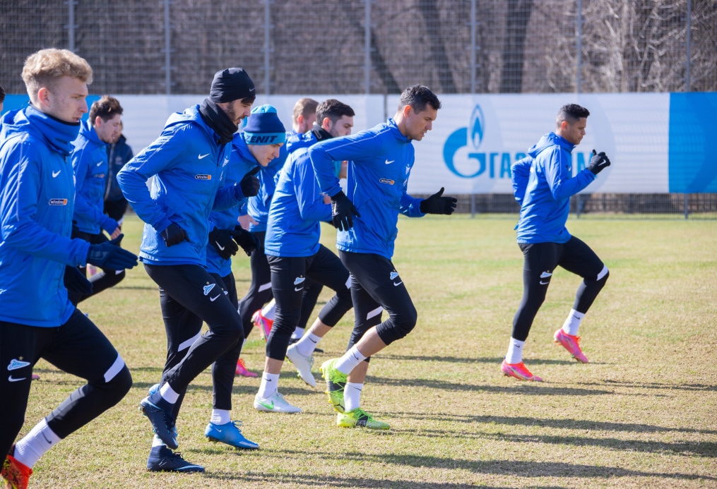 Тренировка «Зенита» перед матчем с «Сочи»