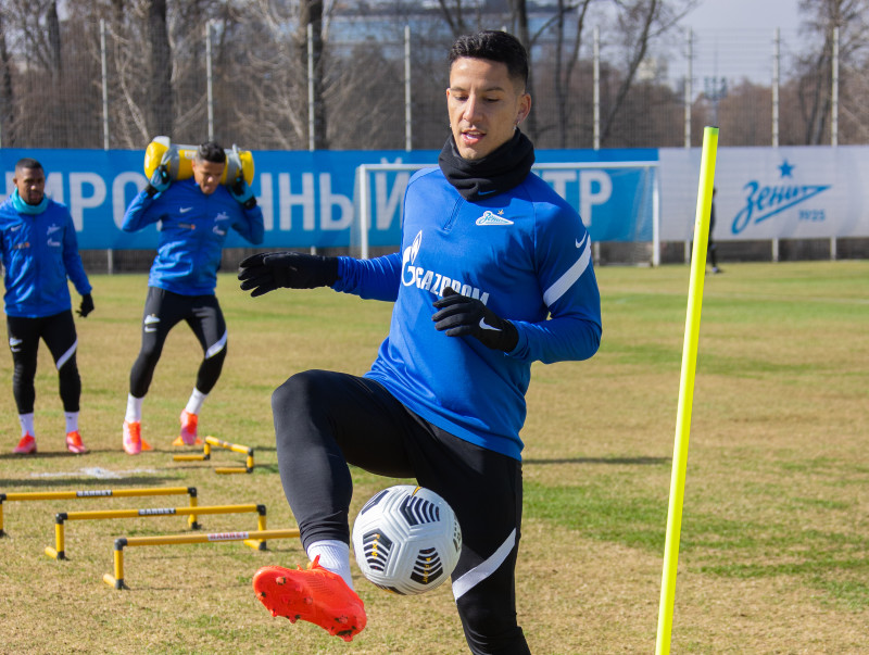 Тренировка «Зенита» перед матчем с «Сочи»