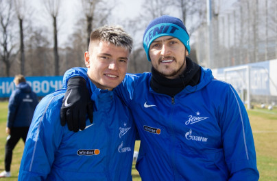 Тренировка «Зенита» перед матчем с «Сочи»