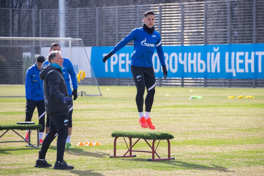 Тренировка «Зенита» перед матчем с «Сочи»