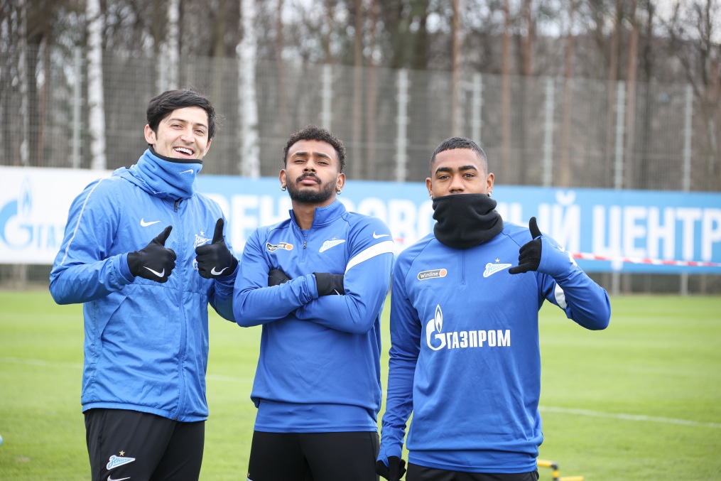 Тренировка «Зенита» перед матчем с «Локомотивом»