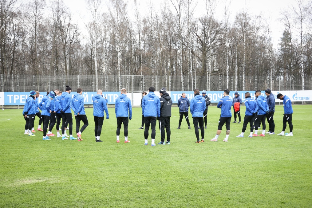 Тренировка «Зенита» перед матчем с «Локомотивом»