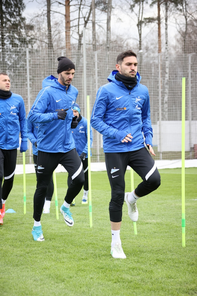 Тренировка «Зенита» перед матчем с «Локомотивом»
