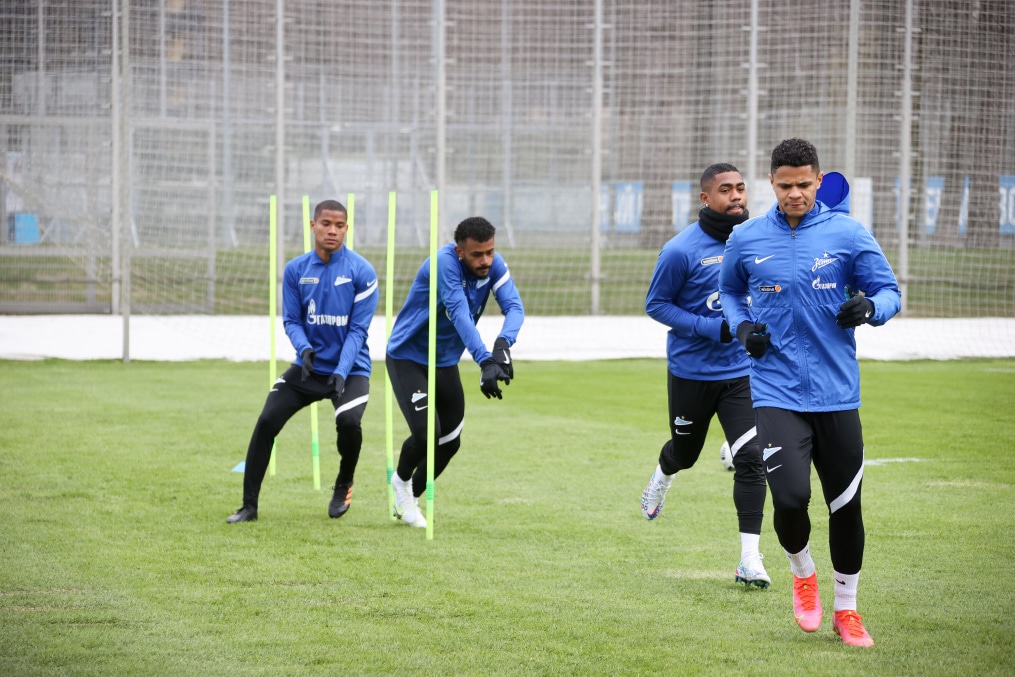 Тренировка «Зенита» перед матчем с «Локомотивом»