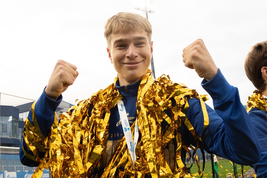 Награждение команд ЮФЛ на матче «Зенит»-м — «Краснодар»-м