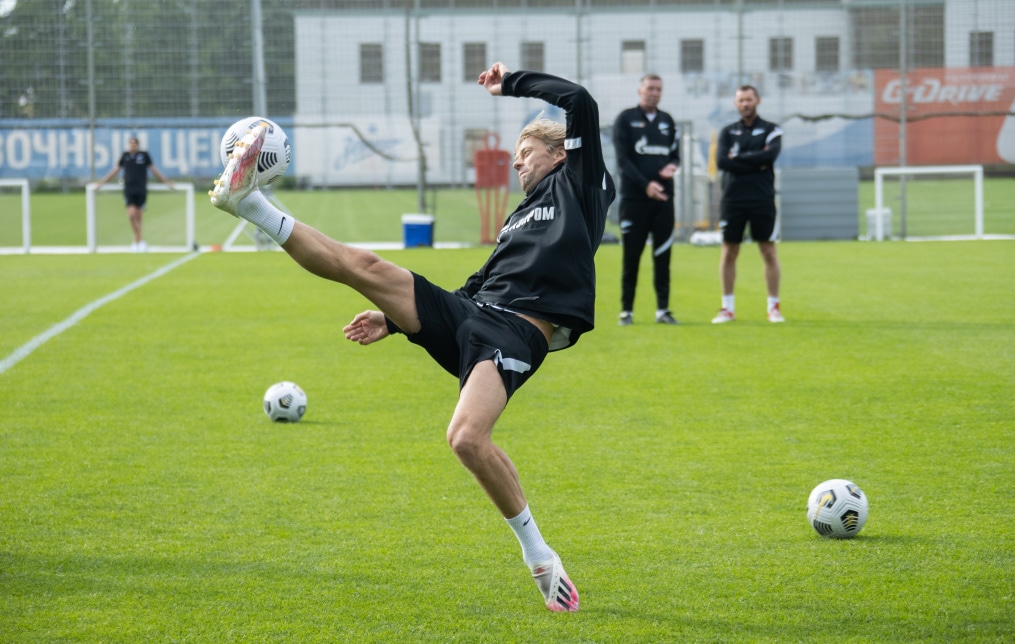 Первые «Газпром»-тренировочные сборы «Зенита»: 14 июня, вечерняя тренировка