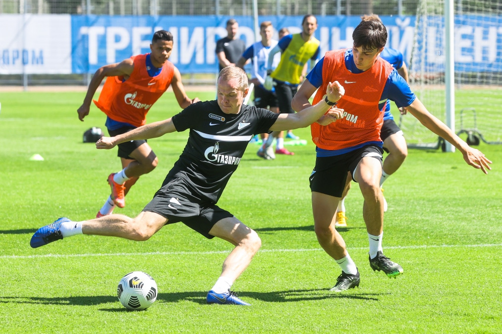 Первые «Газпром»-тренировочные сборы «Зенита»: 18 июня, утренняя тренировка