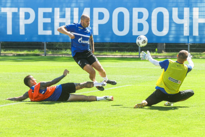 Первые «Газпром»-тренировочные сборы «Зенита»: 18 июня, утренняя тренировка