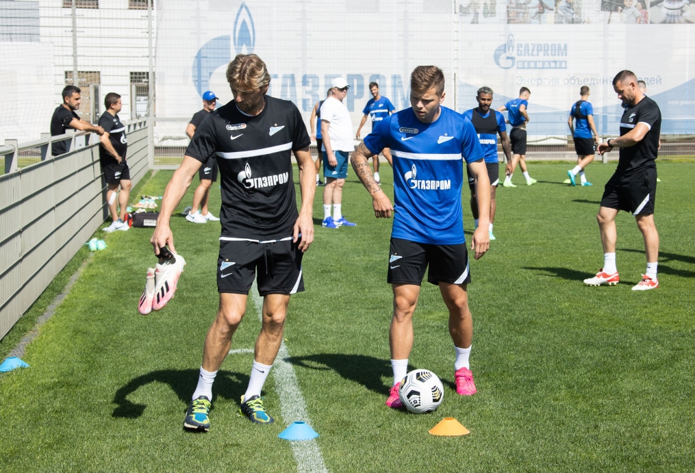 Первые «Газпром»-тренировочные сборы «Зенита»: 22 июня, утренняя тренировка