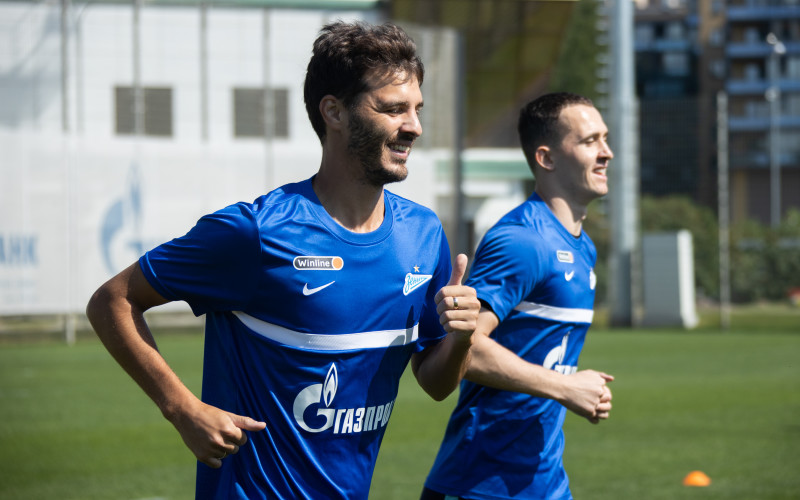 Первые «Газпром»-тренировочные сборы «Зенита»: 22 июня, утренняя тренировка