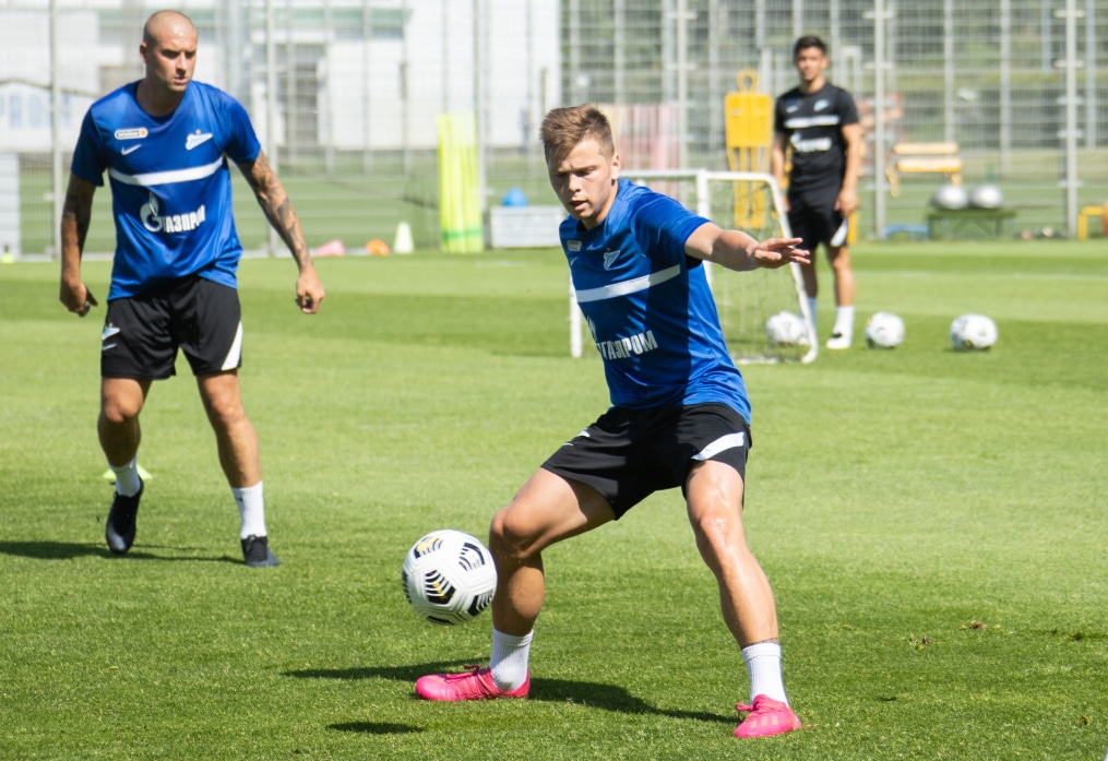 Первые «Газпром»-тренировочные сборы «Зенита»: 22 июня, утренняя тренировка