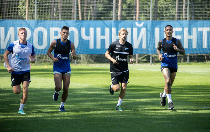 Первые «Газпром»-тренировочные сборы «Зенита»: 22 июня, утренняя тренировка
