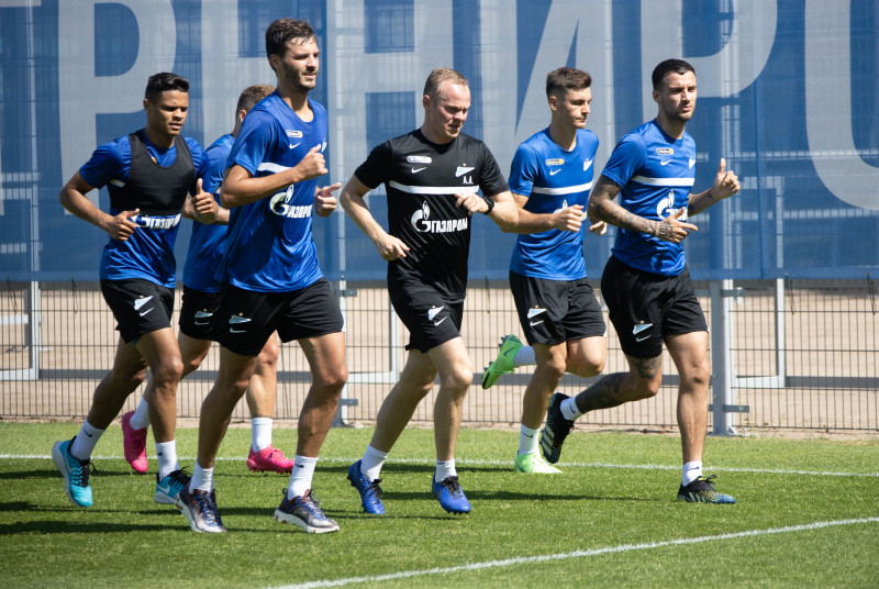 Первые «Газпром»-тренировочные сборы «Зенита»: 22 июня, утренняя тренировка