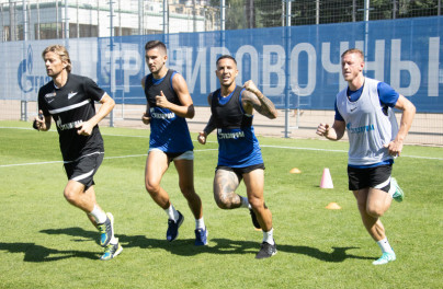 Первые «Газпром»-тренировочные сборы «Зенита»: 22 июня, утренняя тренировка