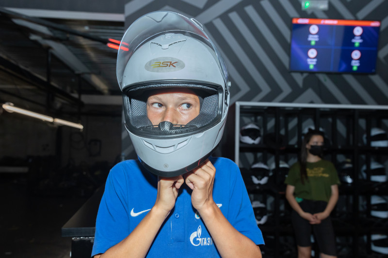 Команда Академии 2007 г.р., участвует в гонках на картинге в честь победы в Первенстве России.