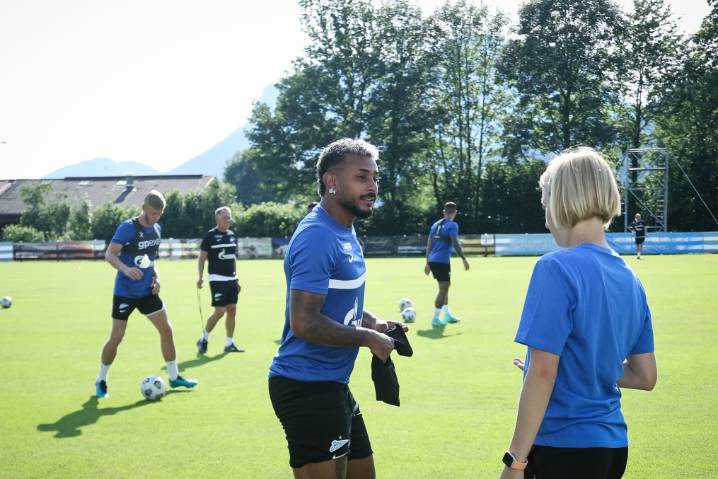 «Газпром» — тренировочные сборы в Австрии: 28 июня, вечерняя тренировка