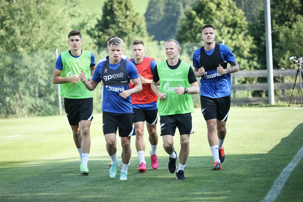 «Газпром» — тренировочные сборы в Австрии: 28 июня, вечерняя тренировка