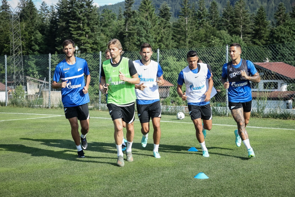 «Газпром» — тренировочные сборы в Австрии: 28 июня, вечерняя тренировка