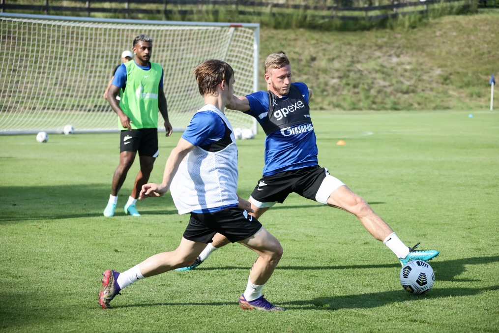 «Газпром» — тренировочные сборы в Австрии: 28 июня, вечерняя тренировка