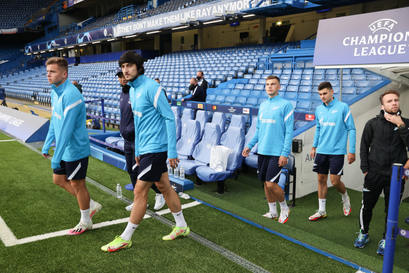 Тренировка «Зенита» перед матчем с «Челси»