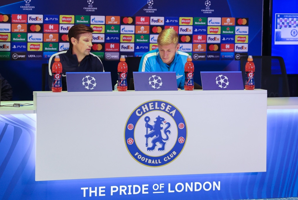 Тренировка «Зенита» перед матчем с «Челси»